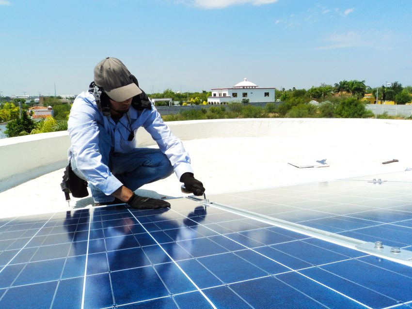 solar panel installation